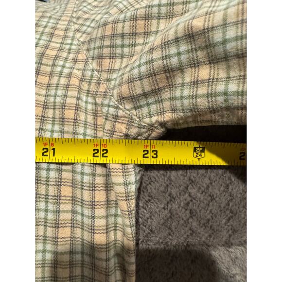 Woolrich Flannel Button Down Shirt Men's Size Small Long Sleeve Brown Plaid - Picture 4 of 5